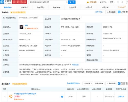 小鵬汽車深耕物聯(lián)網(wǎng)技術(shù)，深圳新公司啟航智能出行新篇章
